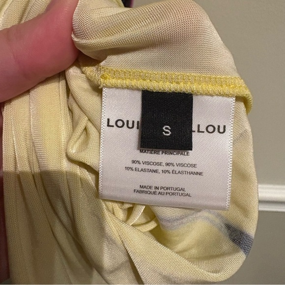 LOUISA BALLOU Sea Breeze Dress Caledonia Orchid Yellow Size Small - Picture 13 of 15